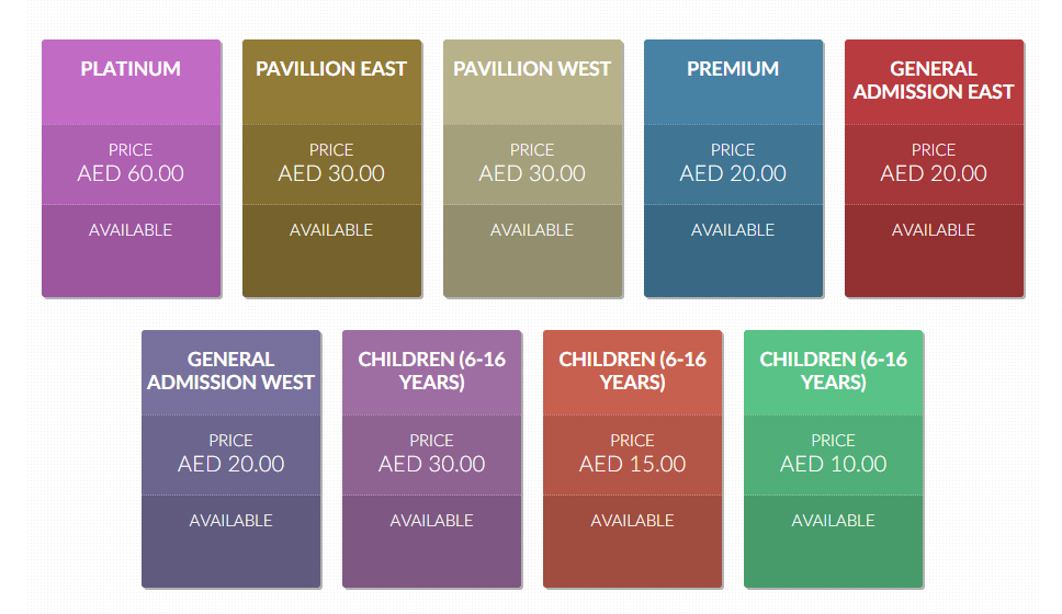 Dubai International Stadium ticket prices for ilt20 3rd season