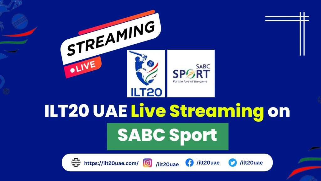 ILT20 Live on SABC Sport