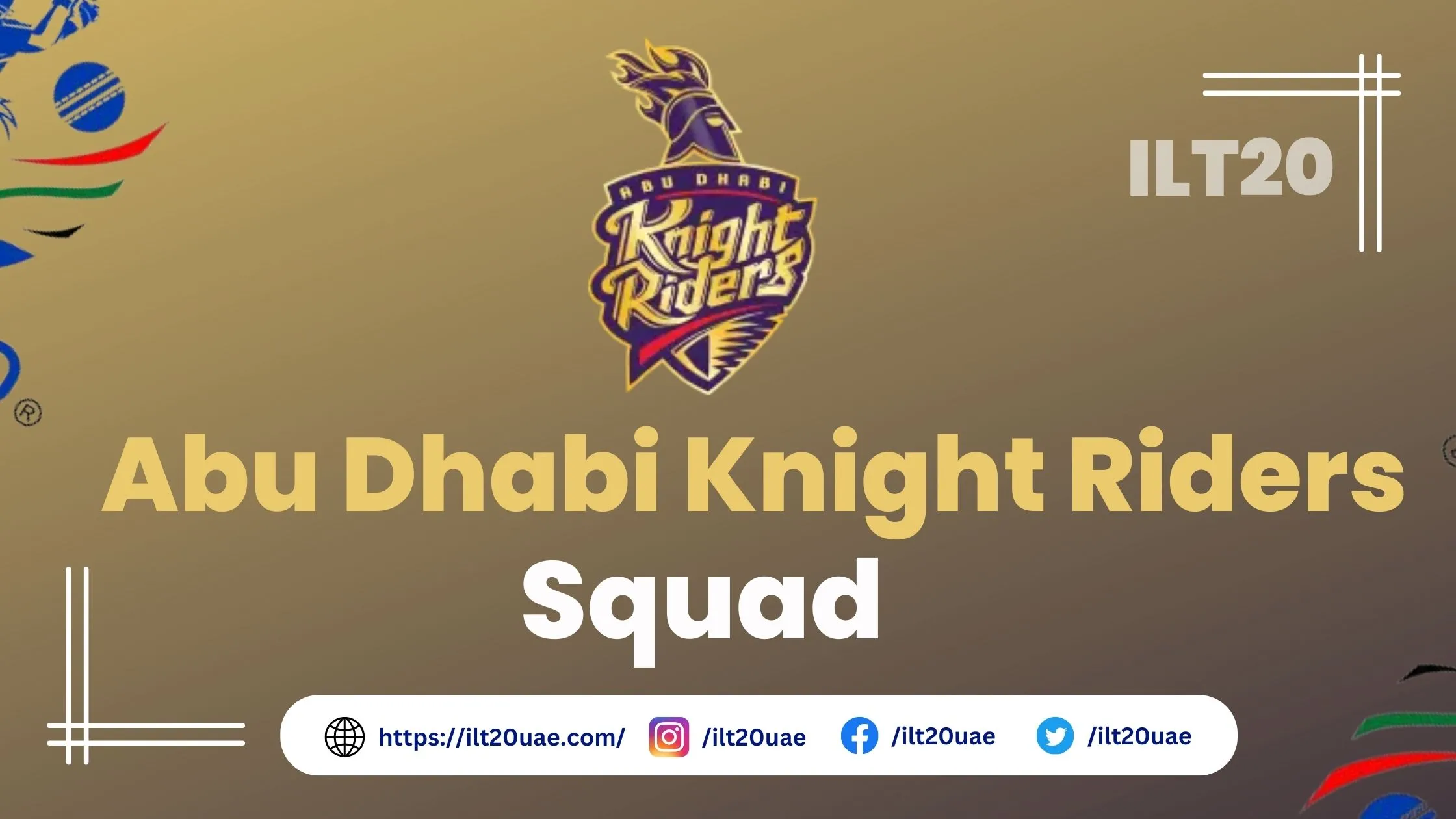 Abu Dhabi Knight Riders Squad