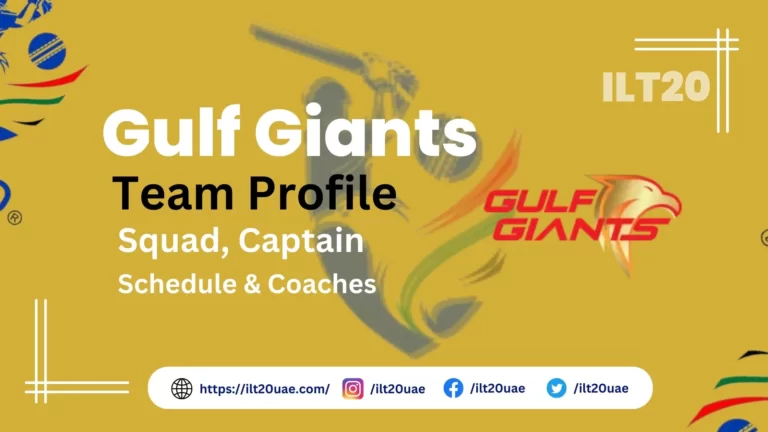 Gulf Giants Team 2024: Players list, captain, Coach and Schedule