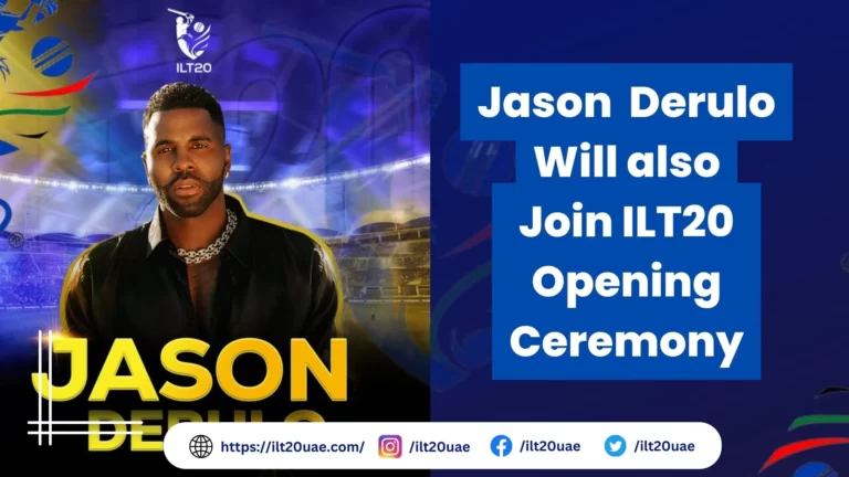 Jason Derulo RnB Megastar will also Join ILT20 Opening Ceremony