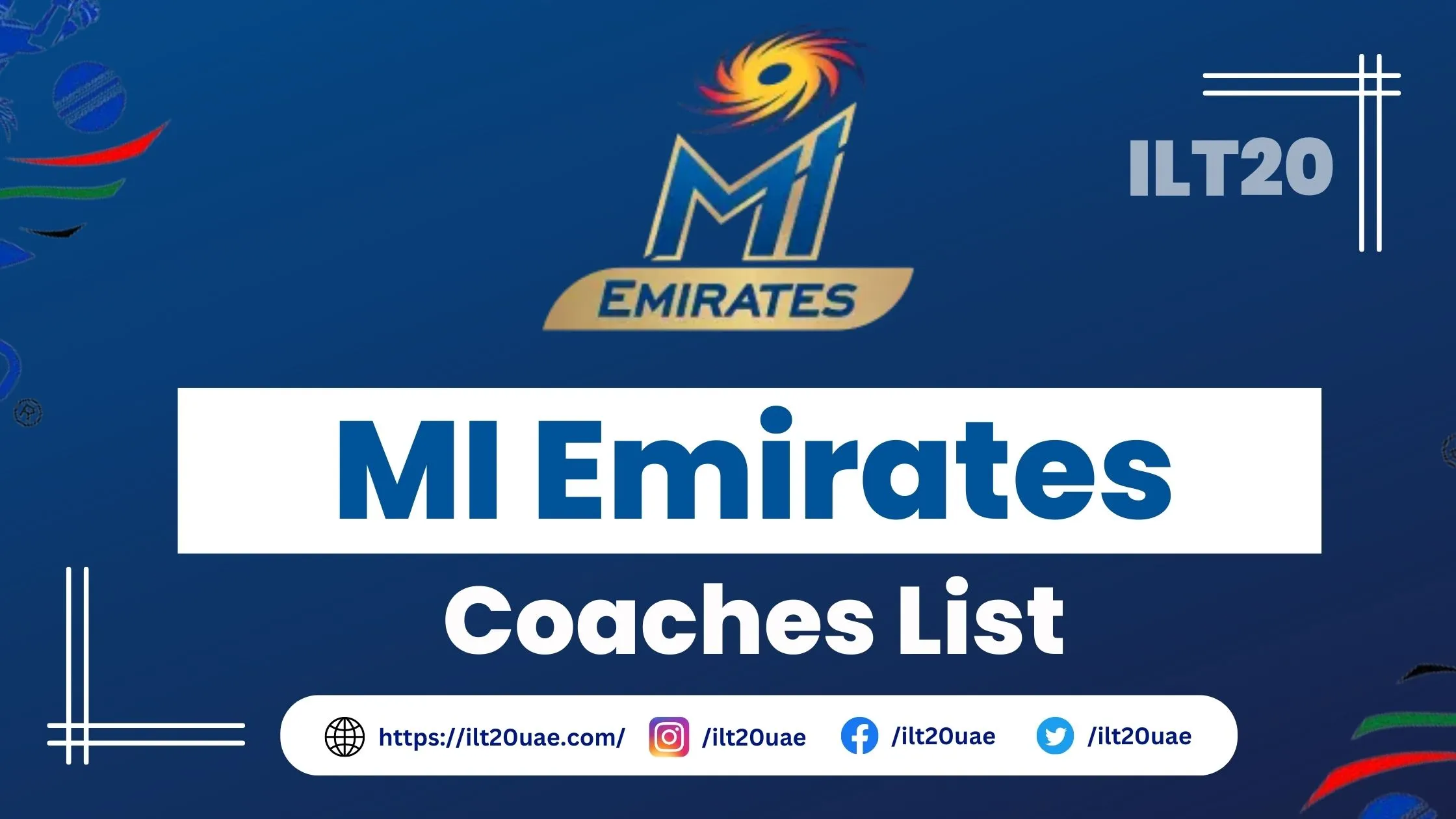 MI emirates coaches list 2023