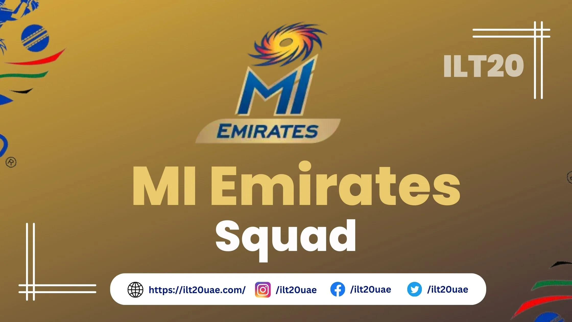 MI Emirates Squad