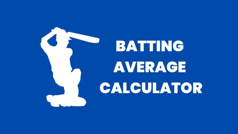 Cricket Batting Average [UPDATED]