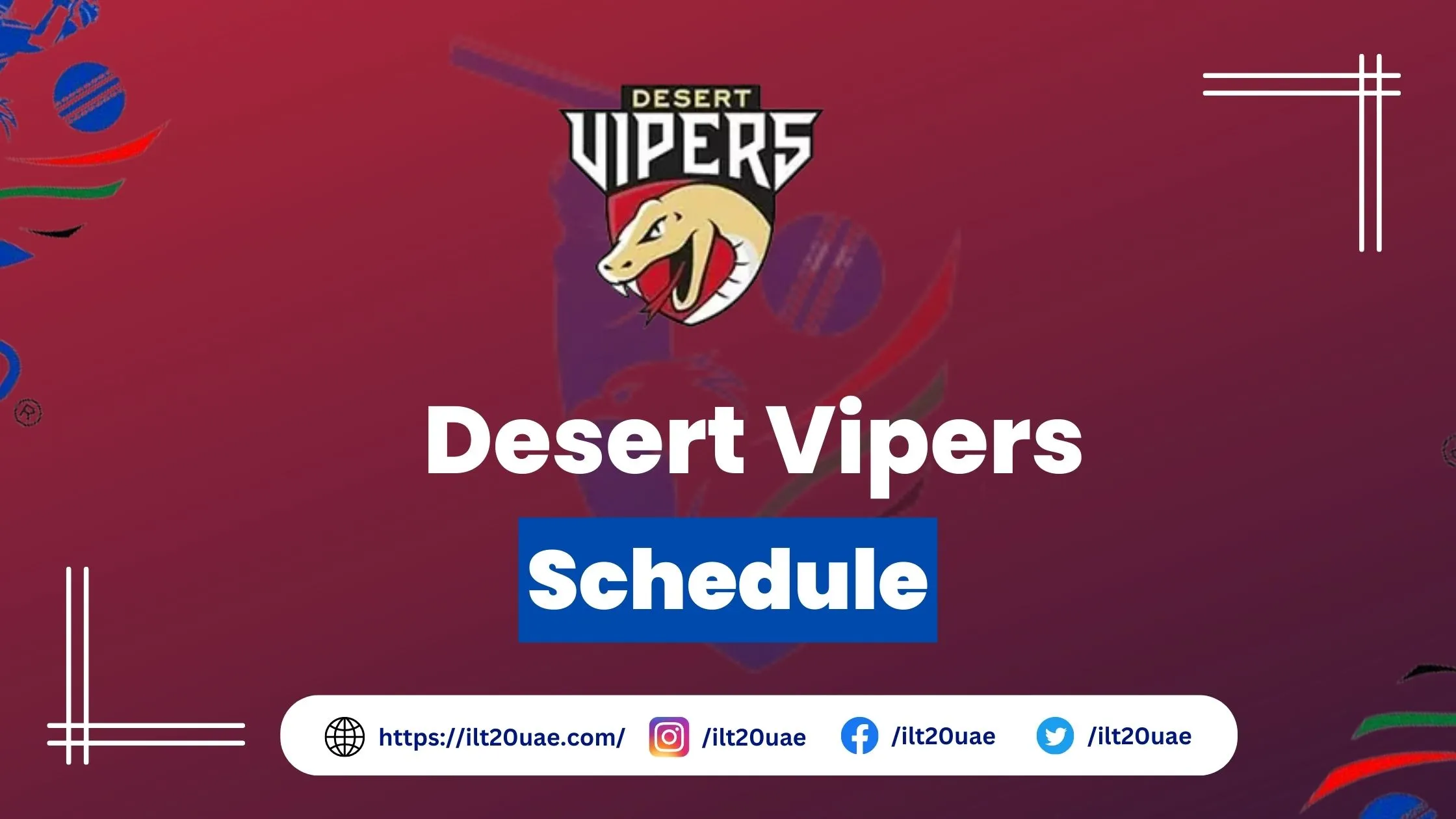Desert Vipers schedule 2023