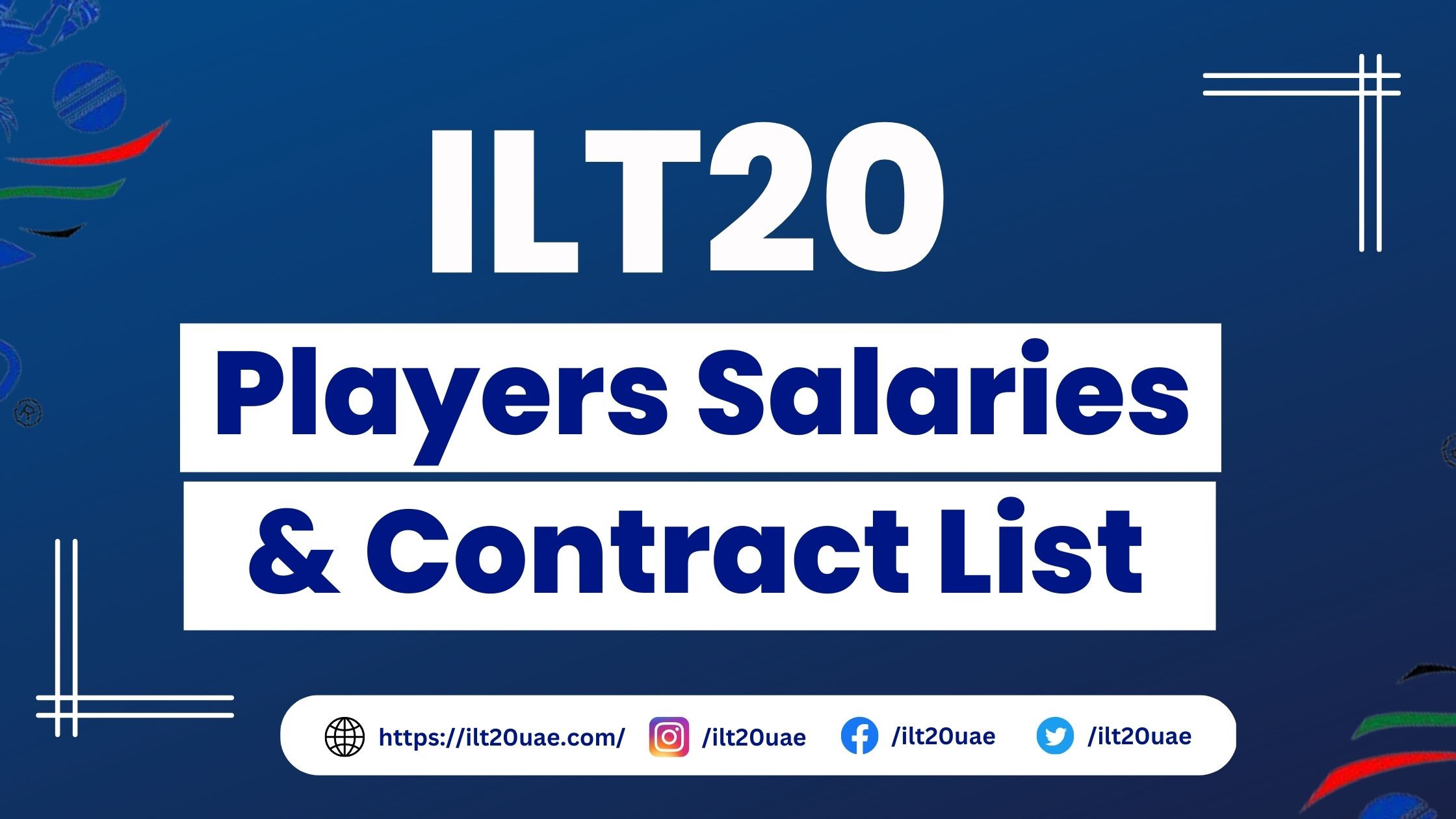 ILT20 Players Salaries