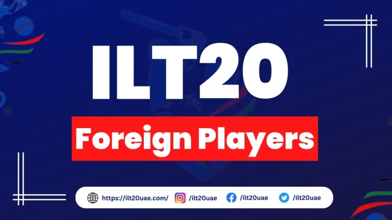 ILT20 Foreign Players 2024: Country wise list