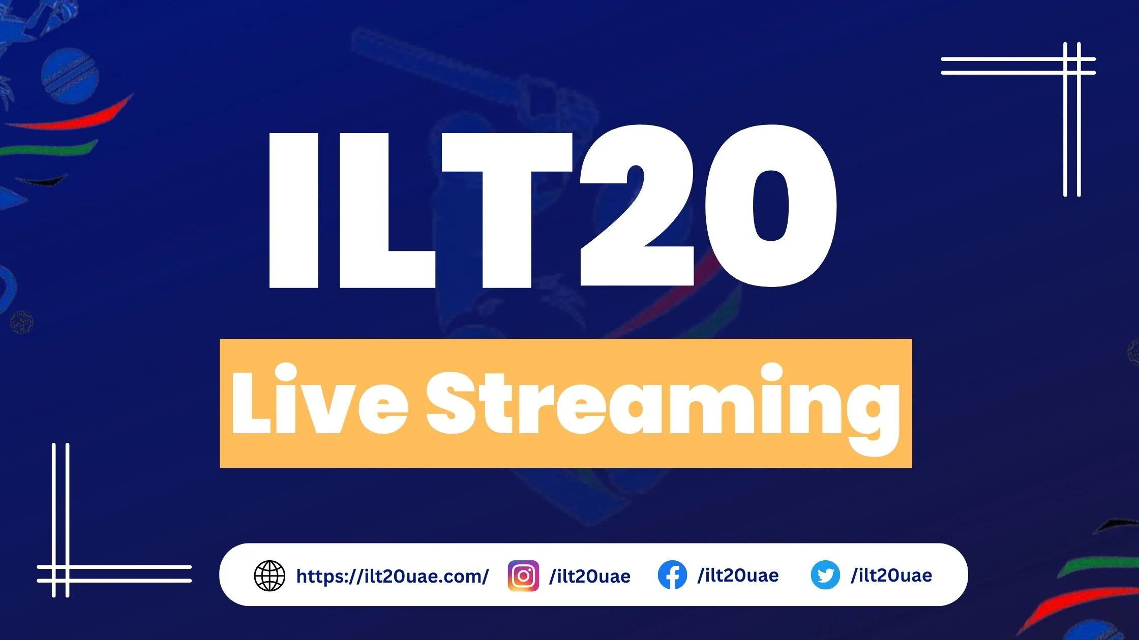 ILT20 live streaming