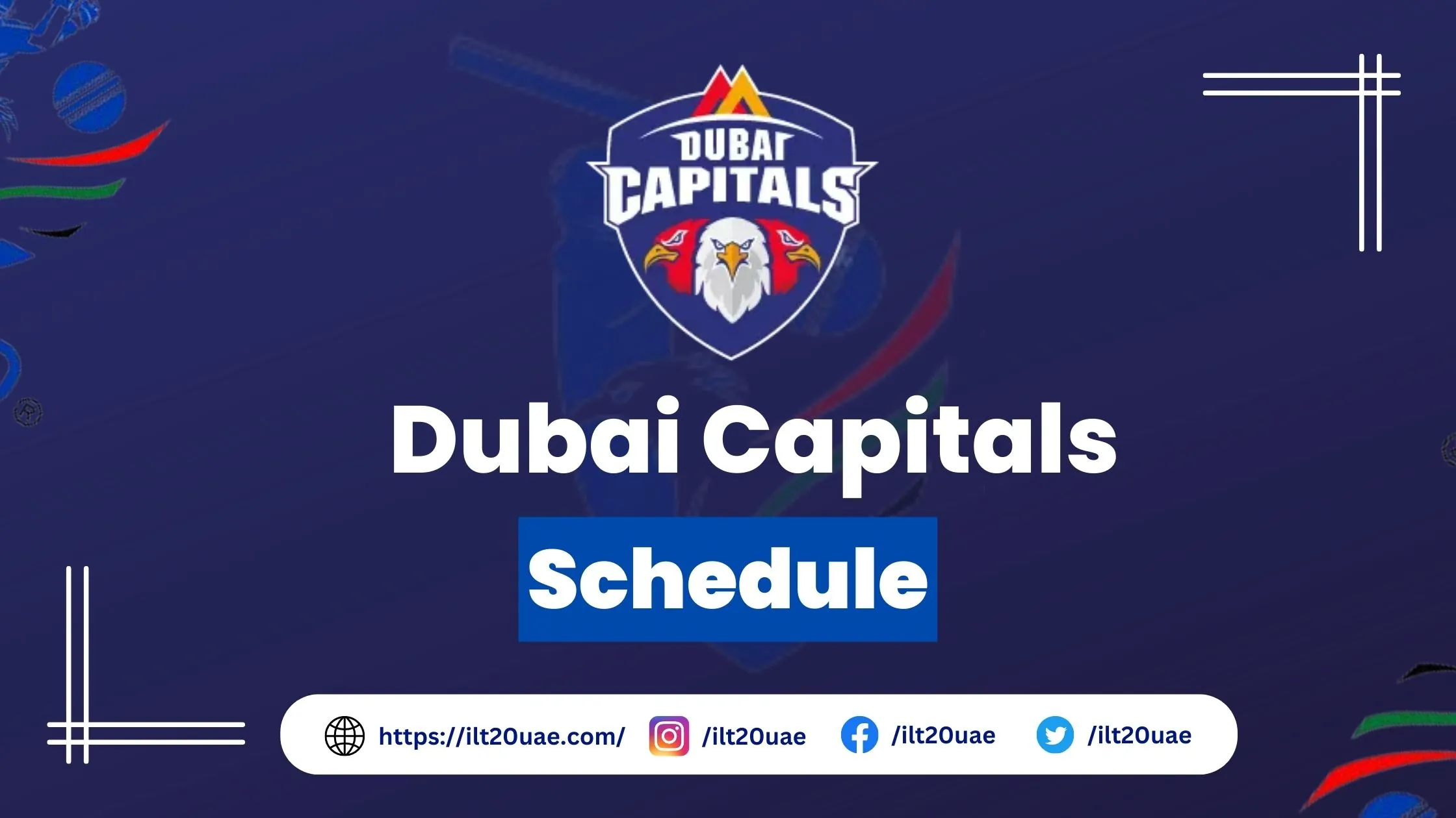 dubai capitals schedule 2023