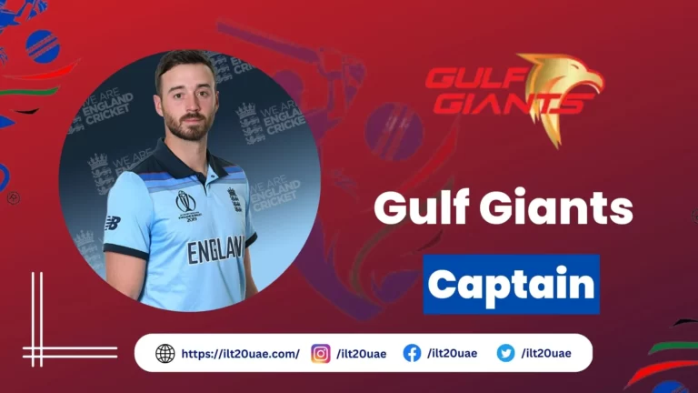 Gulf Giants Captain: James Vince, Stats and Records