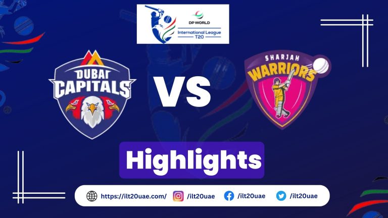 Dubai Capitals vs Sharjah Warriors Highlights | Match 14 Results, MOM