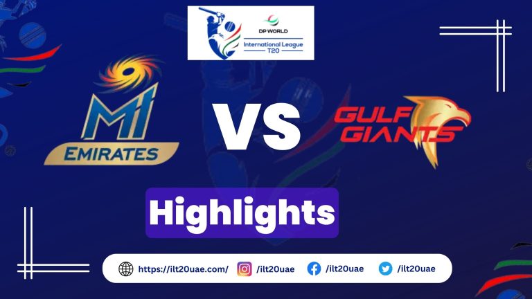 Gulf Giants vs MI Emirates Highlights | Results, MOM, Winner