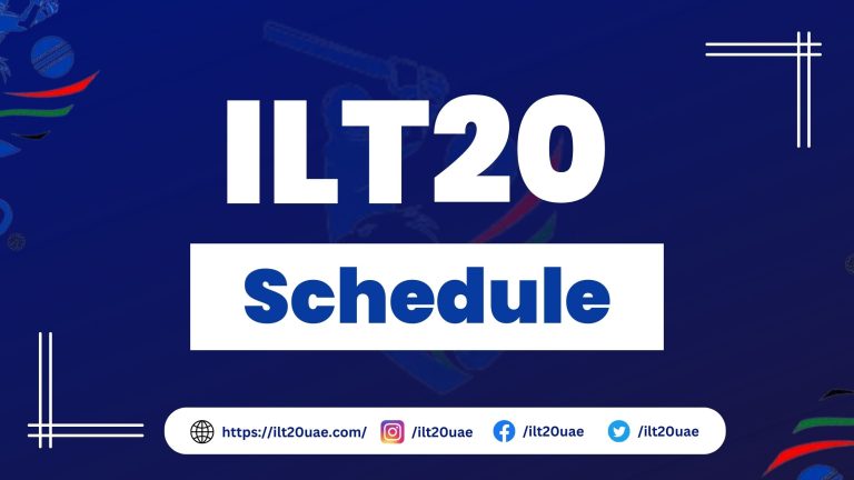 ILT20 Schedule 2024 | International League T20 Schedule 2024