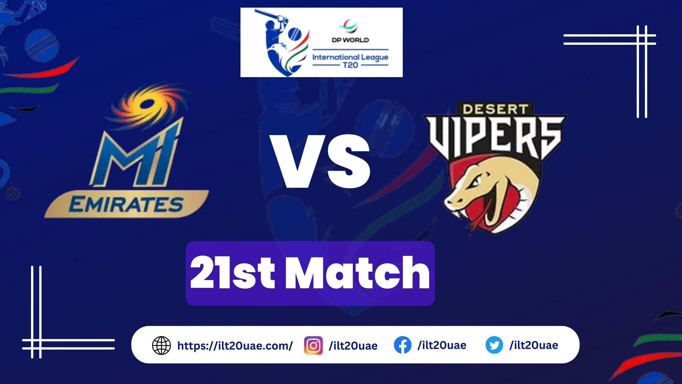 MI Emirates vs Desert Vipers Live Streaming