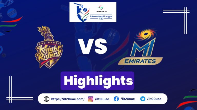 MI Emirates vs ADKR Highlights | Match 12 Results, MOM