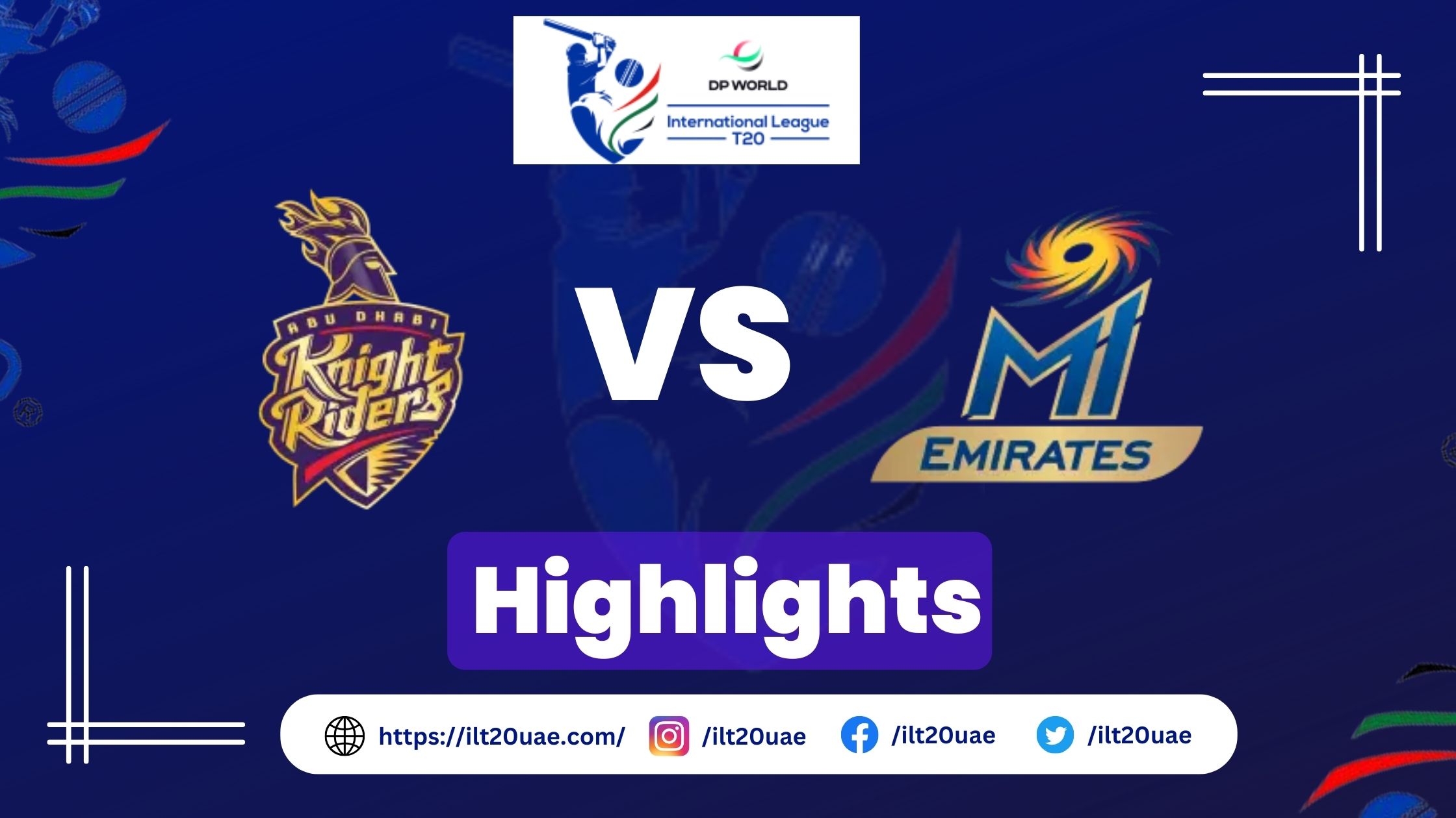 MI Emirates vs ADKR Highlights