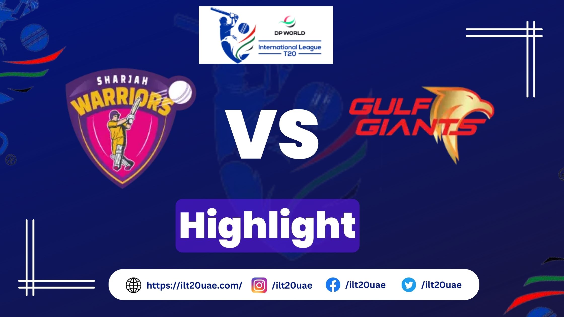 Highlights of Sharjah Warriors vs Gulf Giants