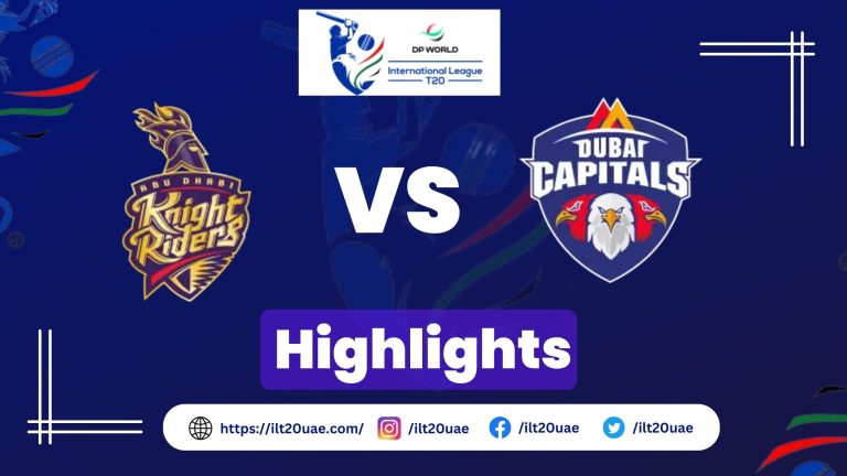 Abu Dhabi Knight Riders vs Dubai Capitals Highlights | Match 20 Results, MOM