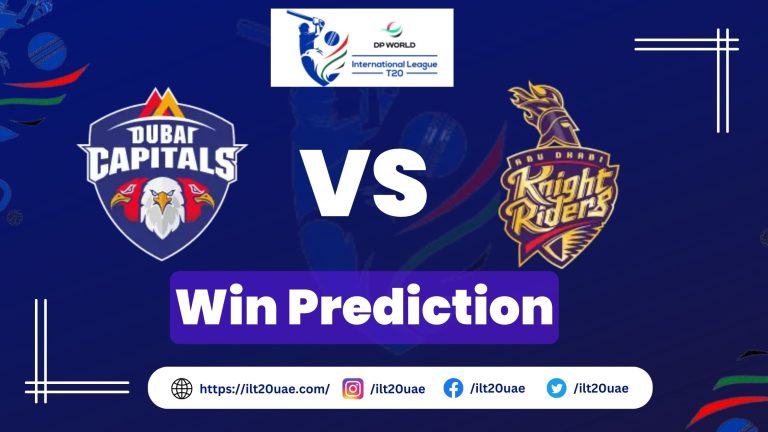 DC vs ADKR win Prediction | 20th Match of ILT20 | Who will win?