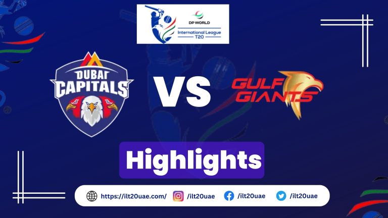 Gulf Giants vs Dubai Capitals Highlights | Match 24 Results, MOM