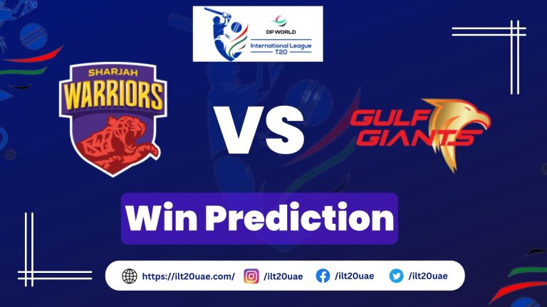 GG vs SW Win Prediction | 22nd Match of ILT20 | Who will win?