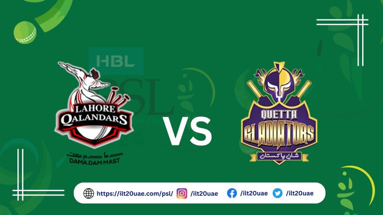 Quetta Gladiators vs Lahore Qalandars Live Streaming | PSL Live Score