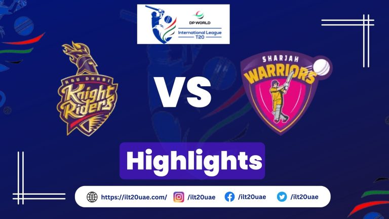 Sharjah Warriors vs Abu Dhabi Knight Riders Highlights | Match 23 Results, MOM