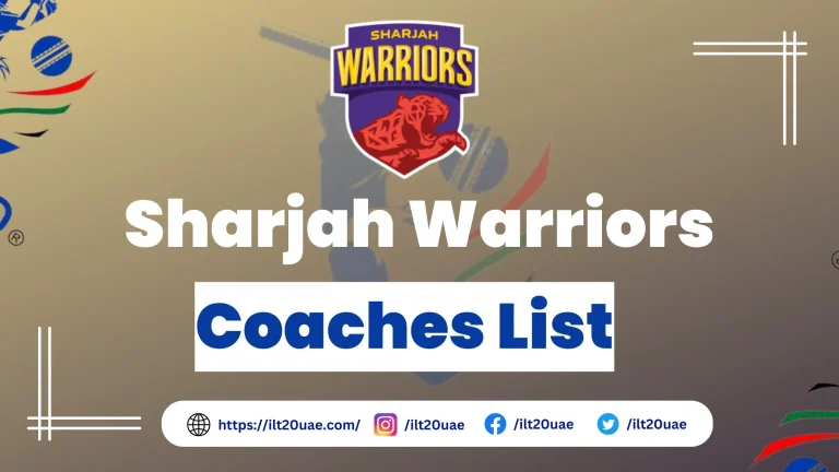 Sharjah Warriors Coaches List