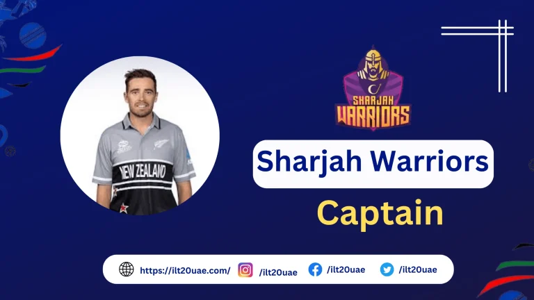 Sharjah Warriors Captain: Tim Southee, Stats and Records