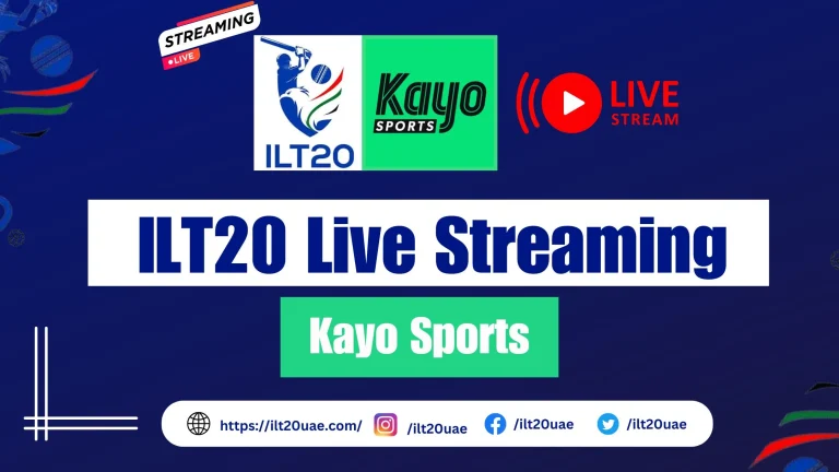 How to Watch Kayo Sports Live Streaming for ILT20 2025?