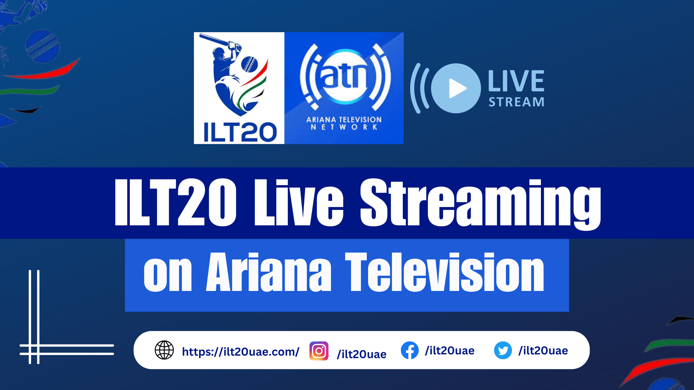 ILT20 Live on Ariana Television