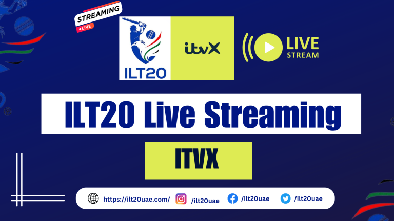 ILT20 Live Streaming on ITVX