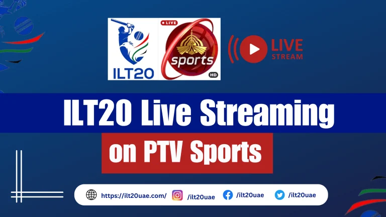 Watch ILT20 Live on PTV Sports – Streaming Partner From Pakistan