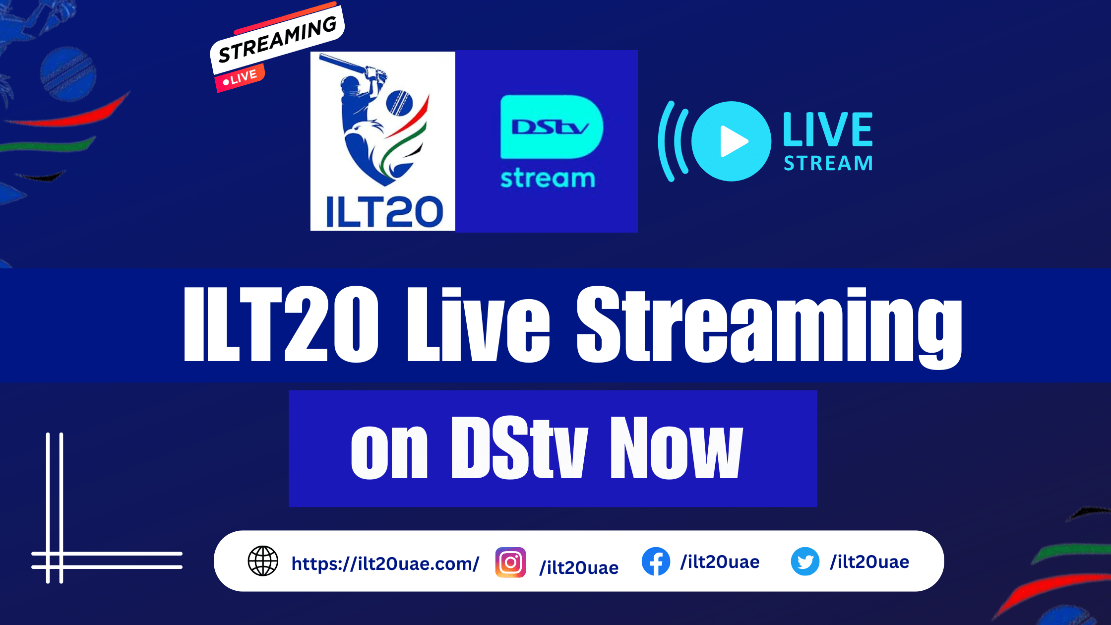 ILT20 Live on DStv Now