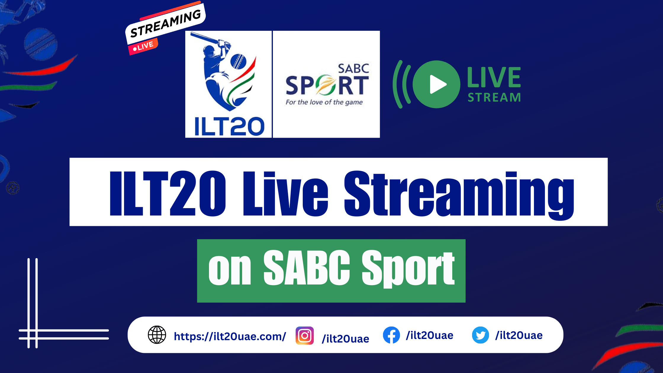 ILT20 Live on SABC Sport