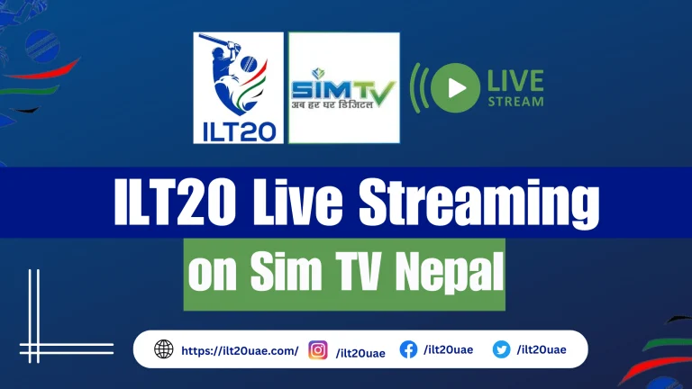 ILT20 Live on Sim TV Nepal