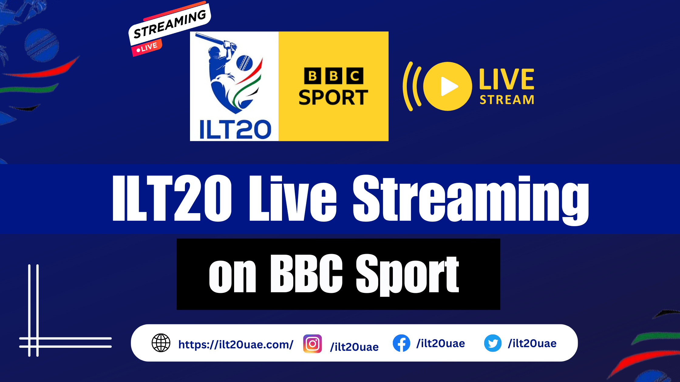 ILT20 Live on BBC Sport