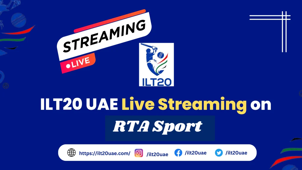 ILT20 Live Streaming on RTA Sport