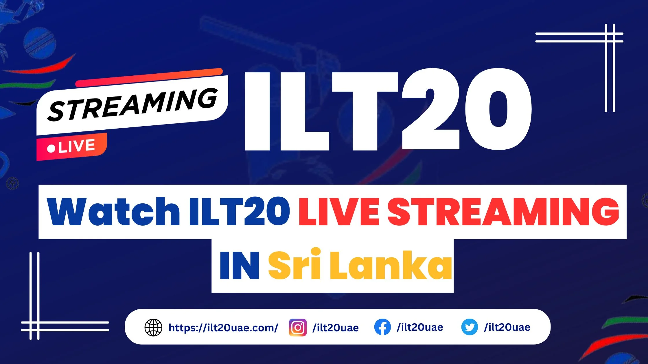 _Watch ILT20 LIVE STREAMING IN Sri Lanka